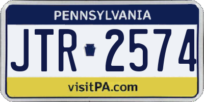 PA license plate JTR2574