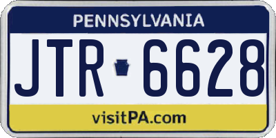 PA license plate JTR6628