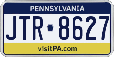 PA license plate JTR8627