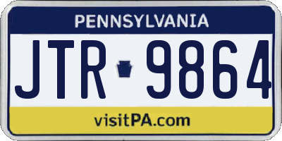PA license plate JTR9864