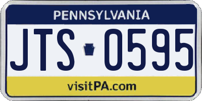 PA license plate JTS0595