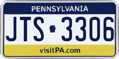 PA license plate JTS3306