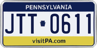 PA license plate JTT0611