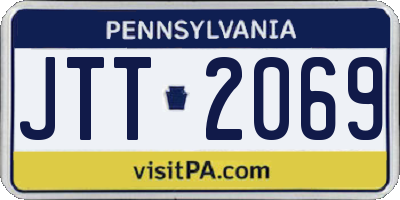 PA license plate JTT2069