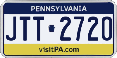 PA license plate JTT2720