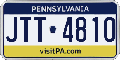 PA license plate JTT4810