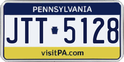 PA license plate JTT5128