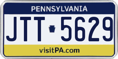 PA license plate JTT5629