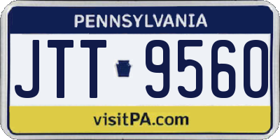 PA license plate JTT9560