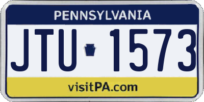 PA license plate JTU1573