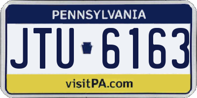 PA license plate JTU6163