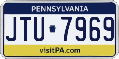 PA license plate JTU7969