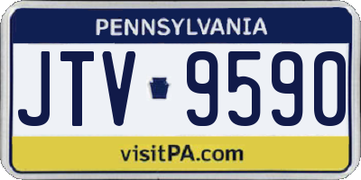 PA license plate JTV9590