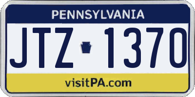 PA license plate JTZ1370