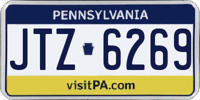 PA license plate JTZ6269