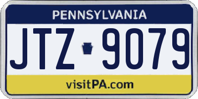 PA license plate JTZ9079