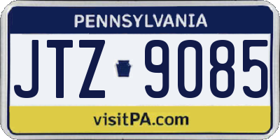 PA license plate JTZ9085