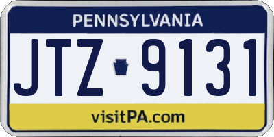 PA license plate JTZ9131