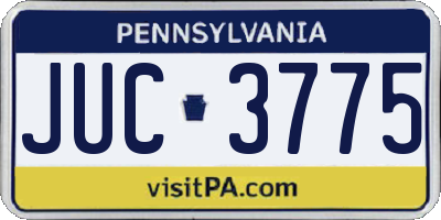 PA license plate JUC3775