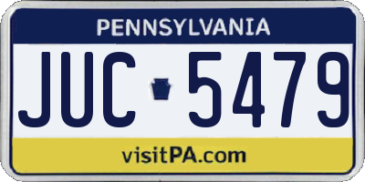 PA license plate JUC5479