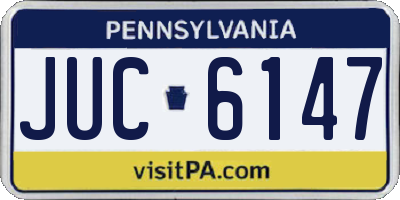 PA license plate JUC6147