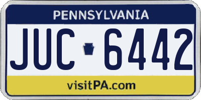 PA license plate JUC6442
