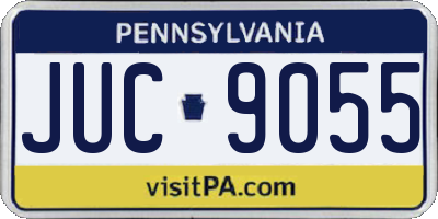 PA license plate JUC9055