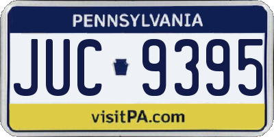 PA license plate JUC9395