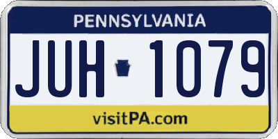 PA license plate JUH1079