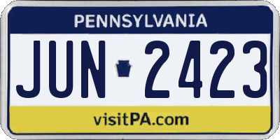 PA license plate JUN2423