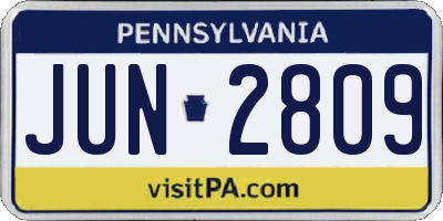 PA license plate JUN2809