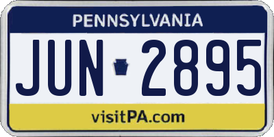 PA license plate JUN2895
