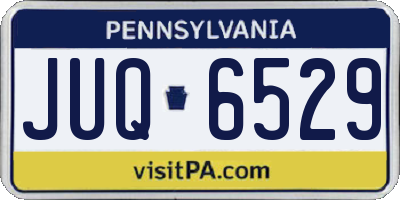 PA license plate JUQ6529