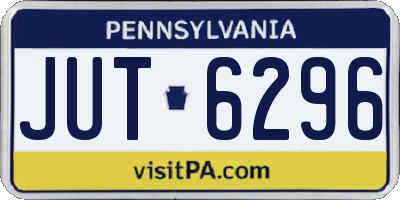 PA license plate JUT6296
