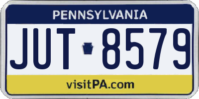 PA license plate JUT8579