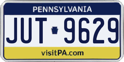 PA license plate JUT9629