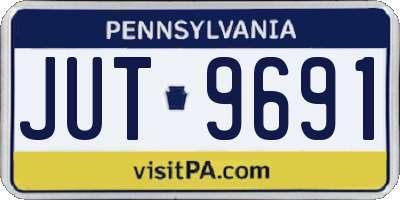 PA license plate JUT9691