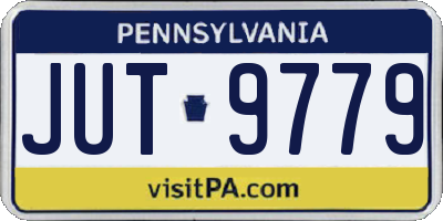 PA license plate JUT9779