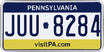 PA license plate JUU8284