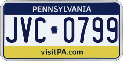 PA license plate JVC0799