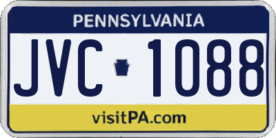 PA license plate JVC1088