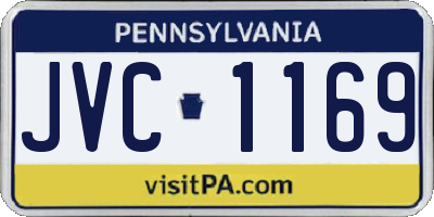 PA license plate JVC1169