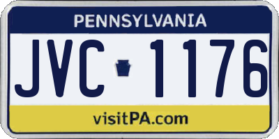 PA license plate JVC1176