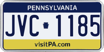 PA license plate JVC1185