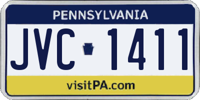 PA license plate JVC1411