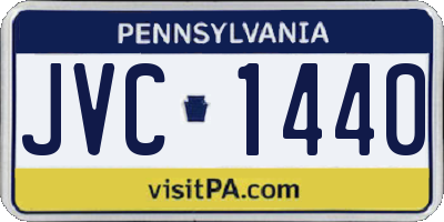 PA license plate JVC1440