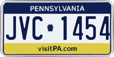PA license plate JVC1454
