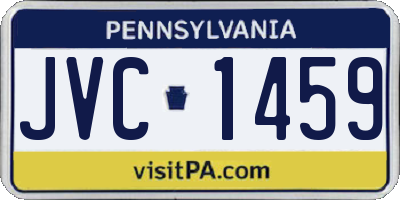 PA license plate JVC1459