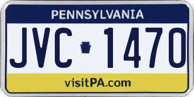 PA license plate JVC1470