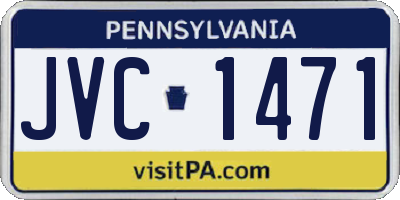 PA license plate JVC1471